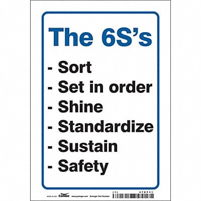 Safety Sign 10 in x 7 in Vinyl