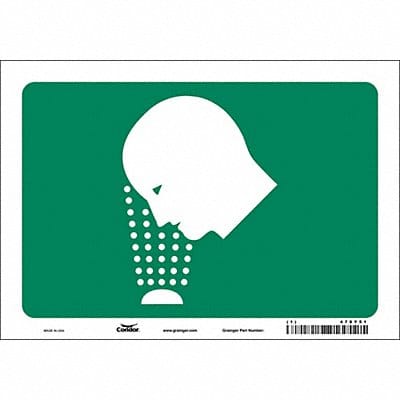 Safety Sign 7 in x 10 in Vinyl