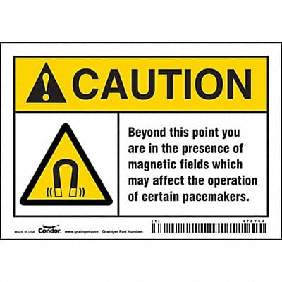 Safety Sign 3 1/2 inx5 in Vinyl