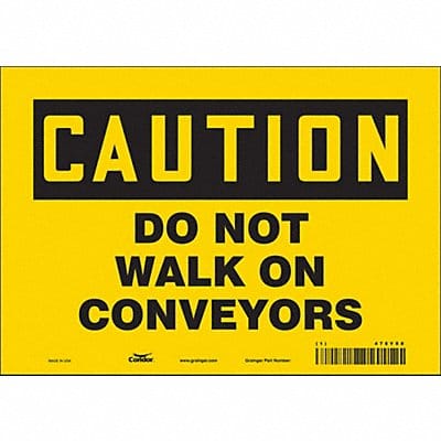 Safety Sign 7 in x 10 in Vinyl