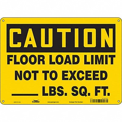 Safety Sign 10 inx14 in Aluminum