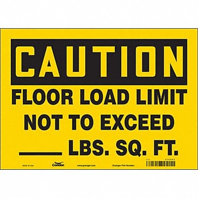 Safety Sign 10 in x 14 in Vinyl
