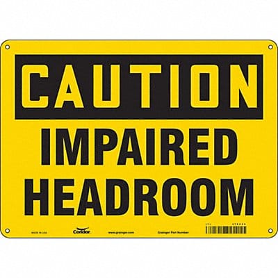 Safety Sign 10 in x 14 in Aluminum