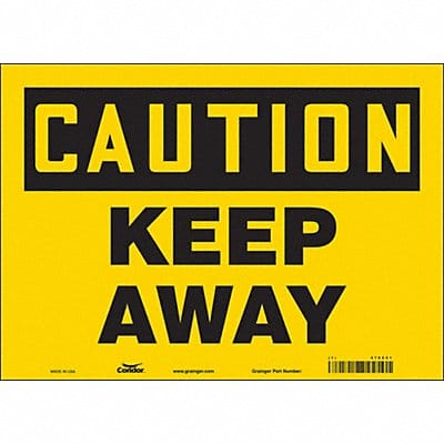 Safety Sign 10 inx14 in Vinyl