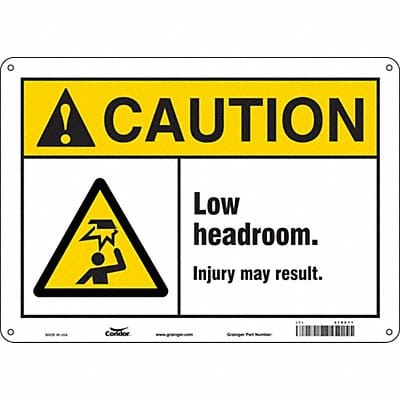 Safety Sign 10 in x 14 in Polyethylene