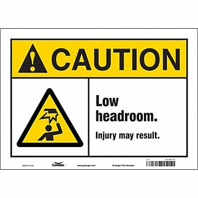 Safety Sign 10 in x 14 in Vinyl