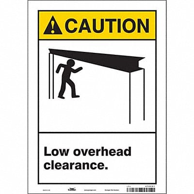 Safety Sign 14 in x 10 in Vinyl