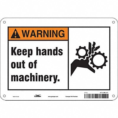 Safety Sign 7 in x 10 in Polyethylene