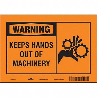 Safety Sign 7 inx10 in Vinyl