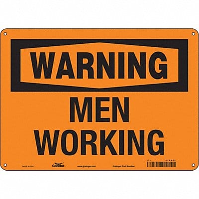 Safety Sign 10 inx14 in Polyethylene