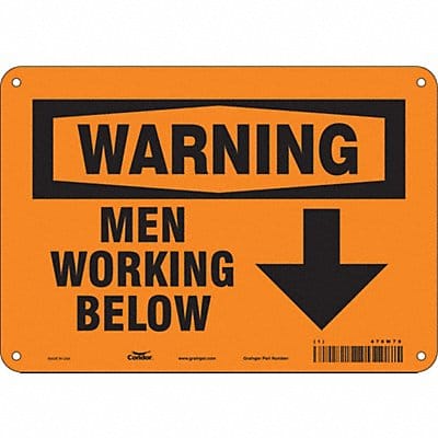 Safety Sign 7 inx10 in Polyethylene