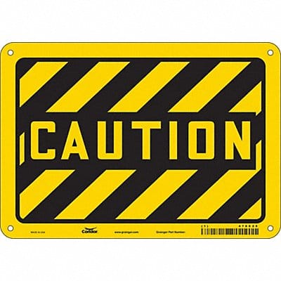 Safety Sign 7 inx10 in Polyethylene