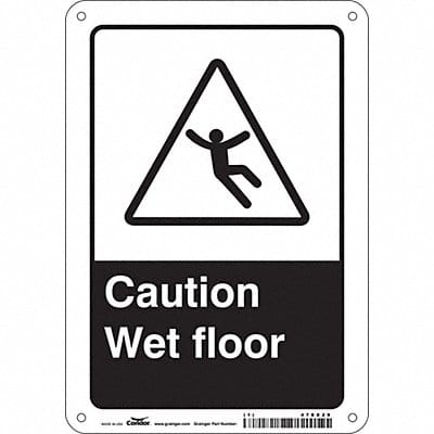 Safety Sign 10 in x 7 in Aluminum