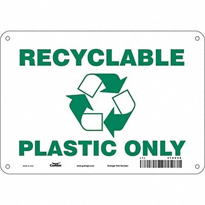 Safety Sign 7 in x 10 in Polyethylene