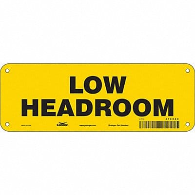 Safety Sign 3.5in x 10in Aluminum