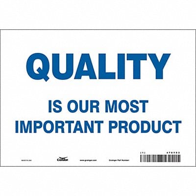 Safety Sign 7 in x 10 in Vinyl