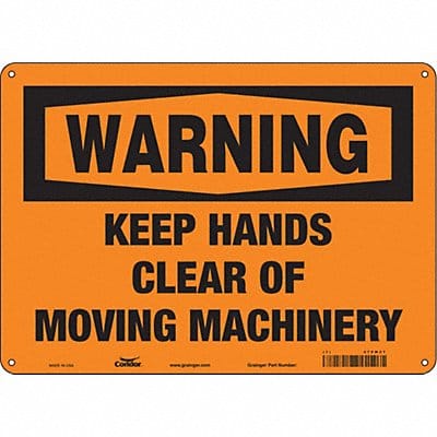 Safety Sign 10 inx14 in Aluminum