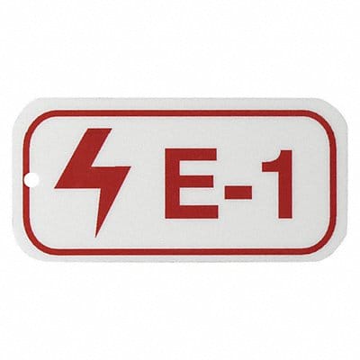 Lockout Tag 1-1/2 H x 3 W 1/8 Sz PK5