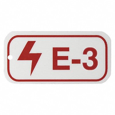 Lockout Tag 1-1/2 H x 3 W 1/8 Sz PK5
