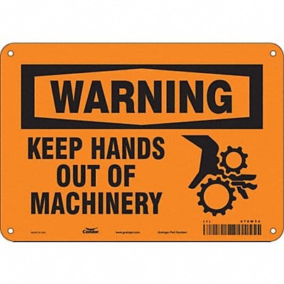 Safety Sign 7 in x 10 in Aluminum