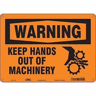 Safety Sign 10 inx14 in Aluminum