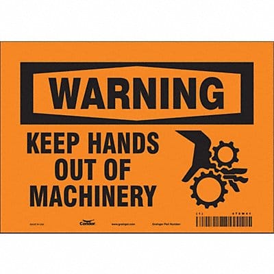 Safety Sign 7 inx10 in Vinyl