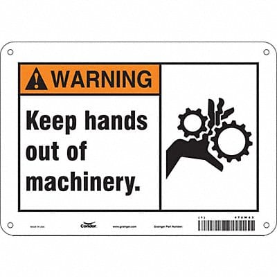 Safety Sign 7 in x 10 in Aluminum