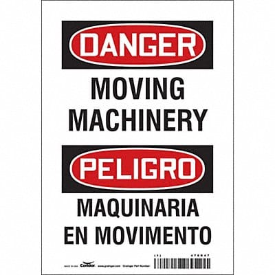 Safety Sign 10 in x 7 in Vinyl