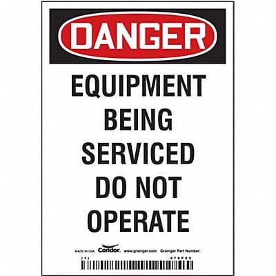 Safety Sign 10 inx14 in Magnetic Vinyl