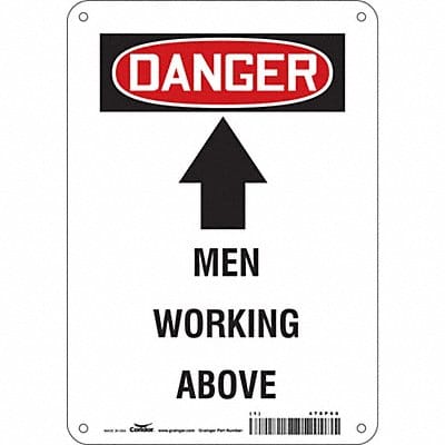 Safety Sign 10 in x 7 in Polyethylene