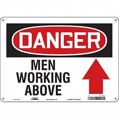 Safety Sign 10 inx14 in Polyethylene