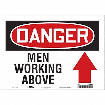Safety Sign 10 in x 14 in Vinyl