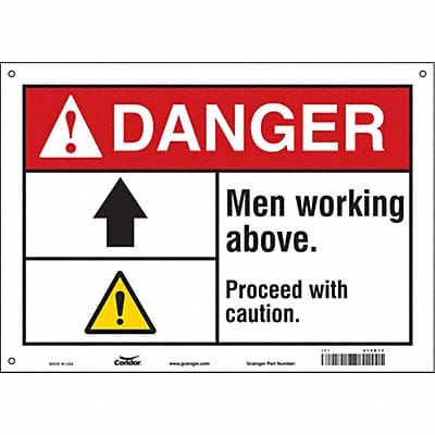 Safety Sign 10 in x 14 in Vinyl