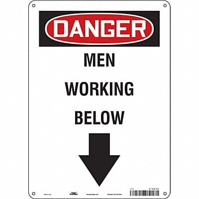 Safety Sign 14 in x 10 in Polyethylene