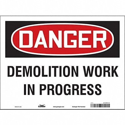 Safety Sign 18 in x 24 in Vinyl