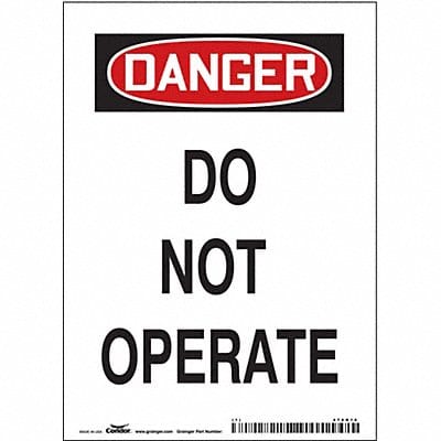 Safety Sign 7 in x 5 in Vinyl