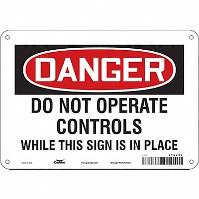 Safety Sign 7 in x 10 in Aluminum