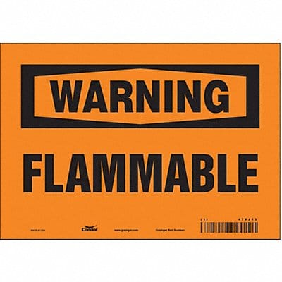 Safety Sign 7 inx10 in Vinyl