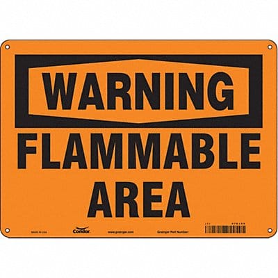 Safety Sign 10 in x 14 in Aluminum