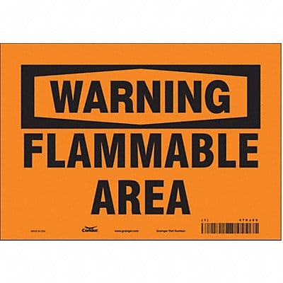 Safety Sign 7 in x 10 in Vinyl