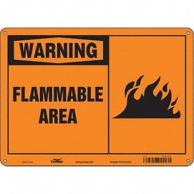 Safety Sign 10 in x 14 in Aluminum