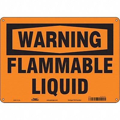 Safety Sign 10 in x 14 in Polyethylene