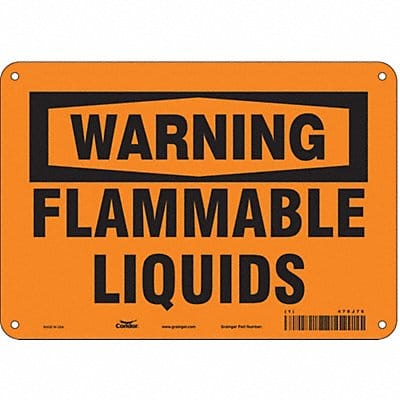Safety Sign 7 in x 10 in Polyethylene