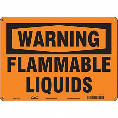 Safety Sign 10 in x 14 in Polyethylene