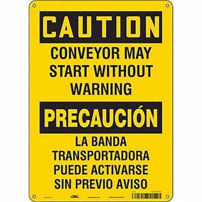 Safety Sign 14 inx10 in Aluminum