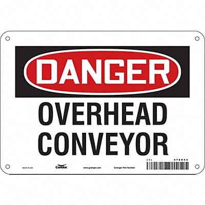 Safety Sign 7 inx10 in Polyethylene