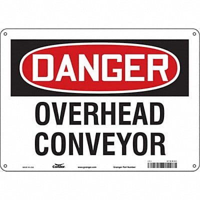 Safety Sign 10 inx14 in Polyethylene