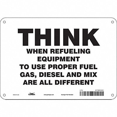 Safety Sign 7 in x 10 in Aluminum Safety Sign 7 in x 10 in Aluminum