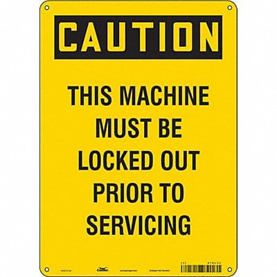 Safety Sign 14 in x 10 in Aluminum
