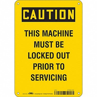 Safety Sign 10 inx7 in Polyethylene